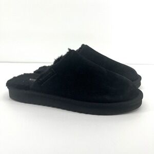 Koolaburra by UGG Sonele Black Suede Slip-On Slippers Women's Size 9